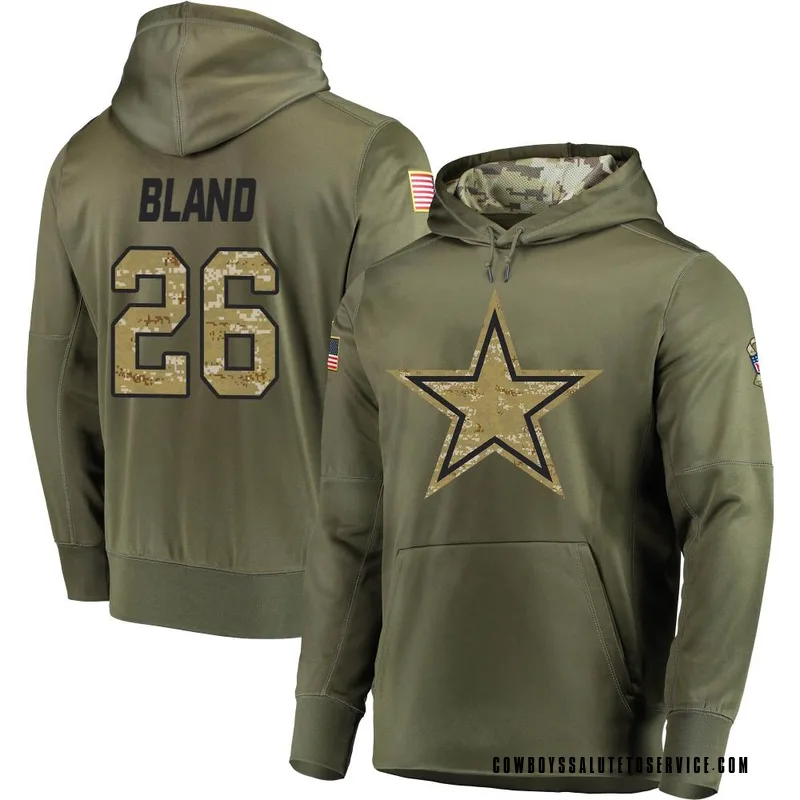 DaRon Bland Dallas Cowboys Men's Legend Olive Salute to Service T-Shirt