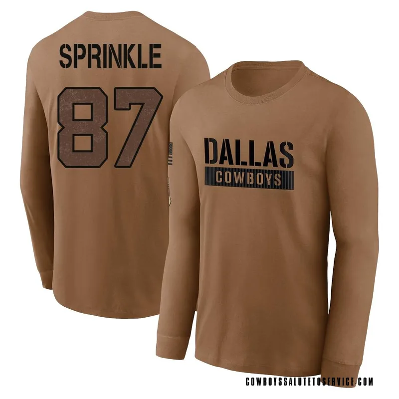 KaVontae Turpin Dallas Cowboys Men's Legend Olive Salute to Service  Sideline Long Sleeve T-Shirt