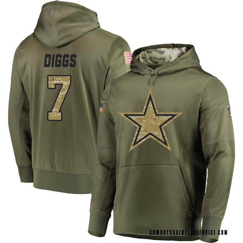 Trevon Diggs Dallas Cowboys Men's Legend Olive Salute to Service T