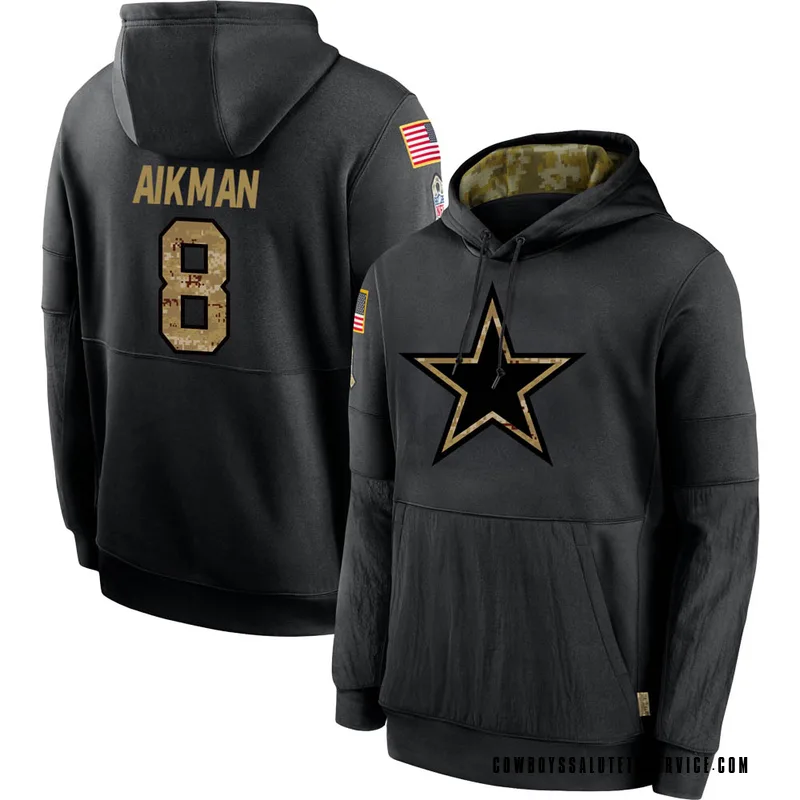 Troy Aikman Dallas Cowboys Women's Legend Olive Salute to Service