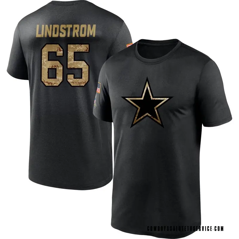 Alec Lindstrom Dallas Cowboys Youth Navy Name & Number Logo T-Shirt 