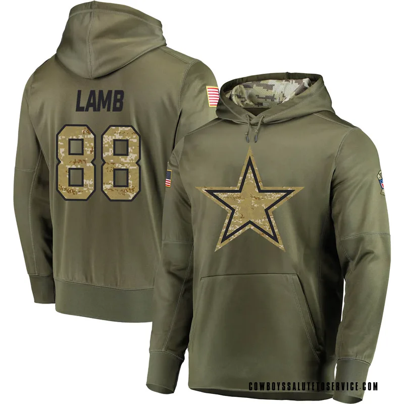 CeeDee Lamb Dallas Cowboys Women's Legend Olive Salute to Service